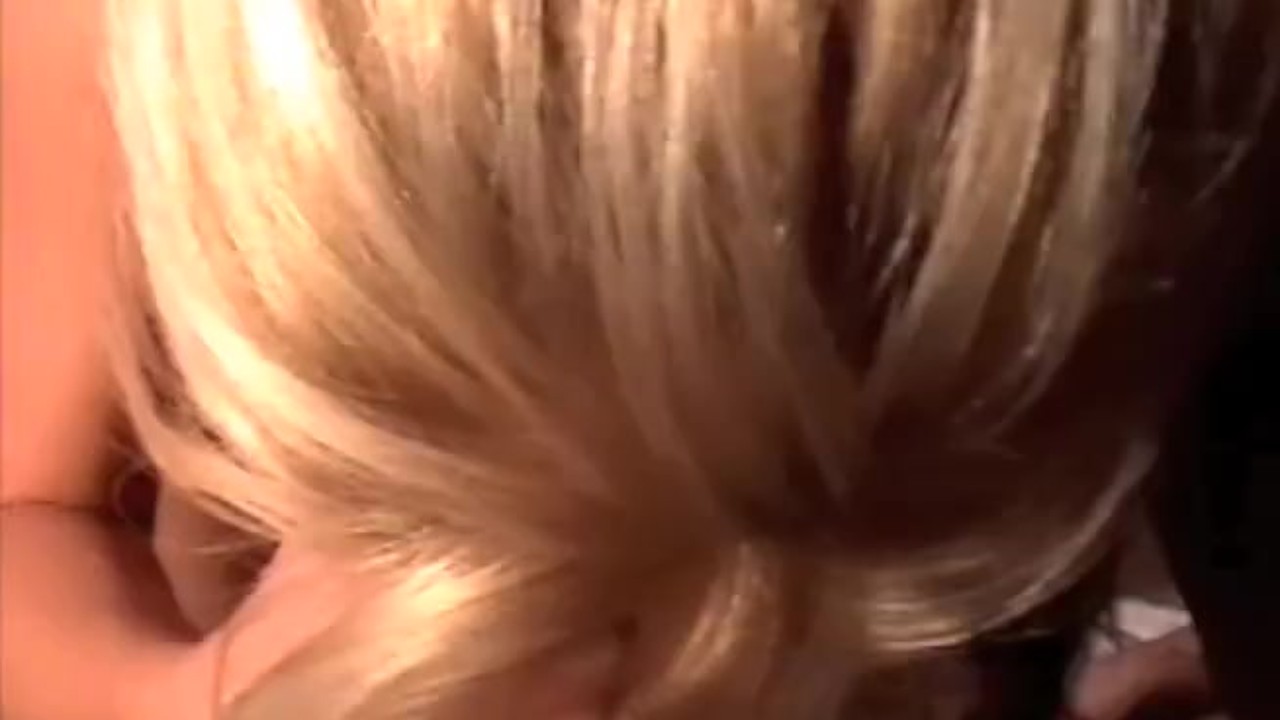 Beautiful blonde gives the perfect blowjob and gets cum in her mouth