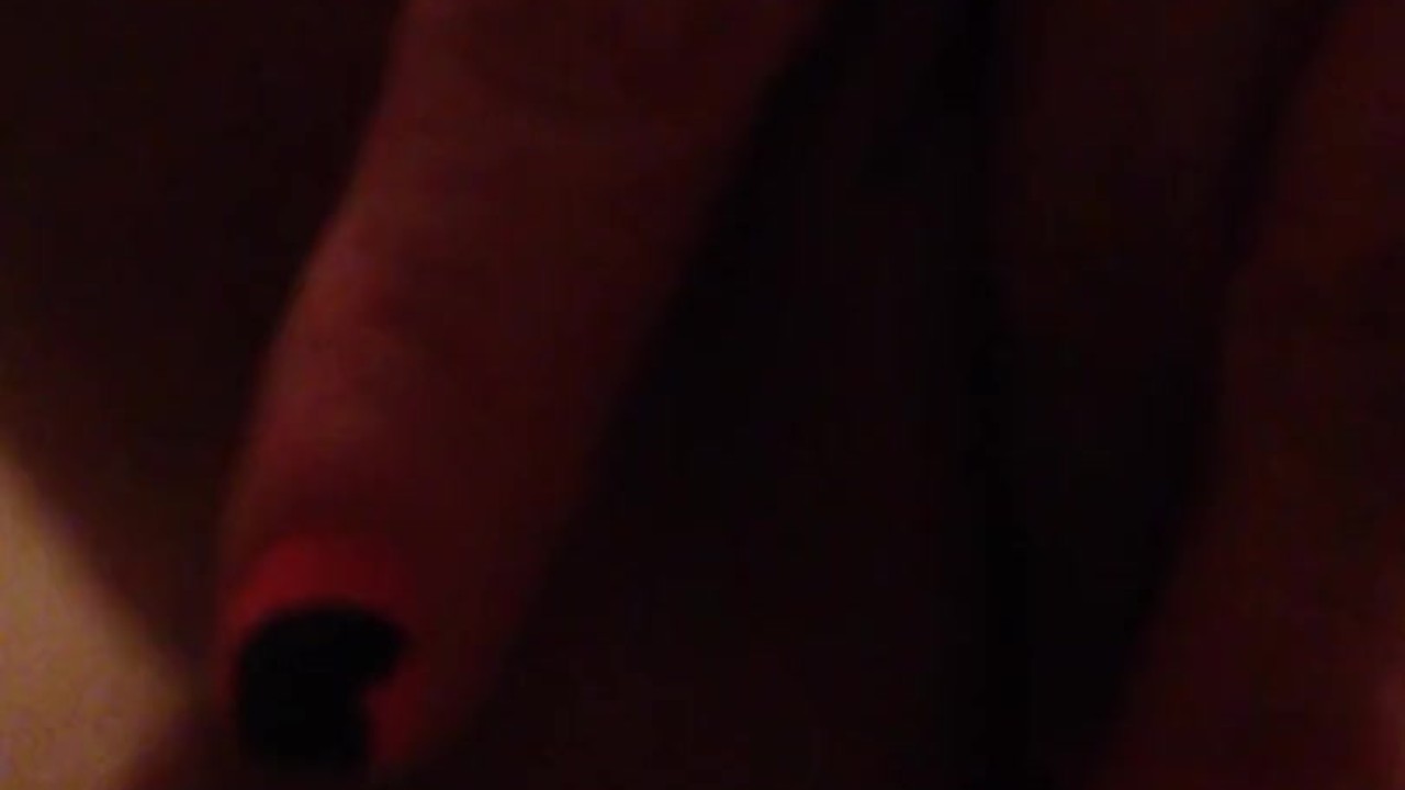 Playing with my wet pussy in tight black dress