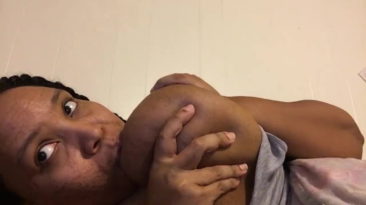 Sucking my nipples