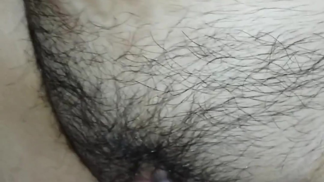 Letting him Cum on my Hairy Pussy