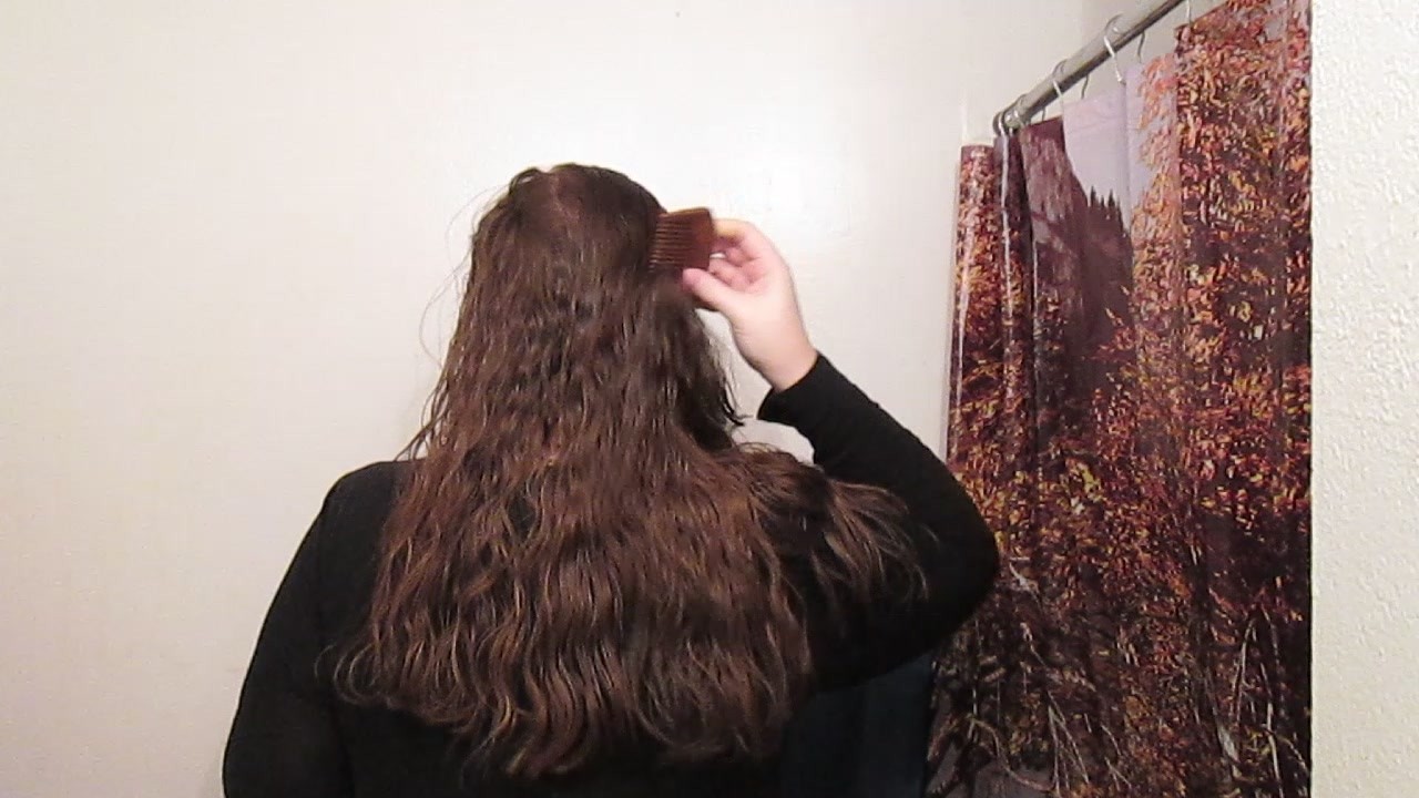 Hair Journal: Combing Long Curly Strawberry Blonde Hair - Week 13 (ASMR)