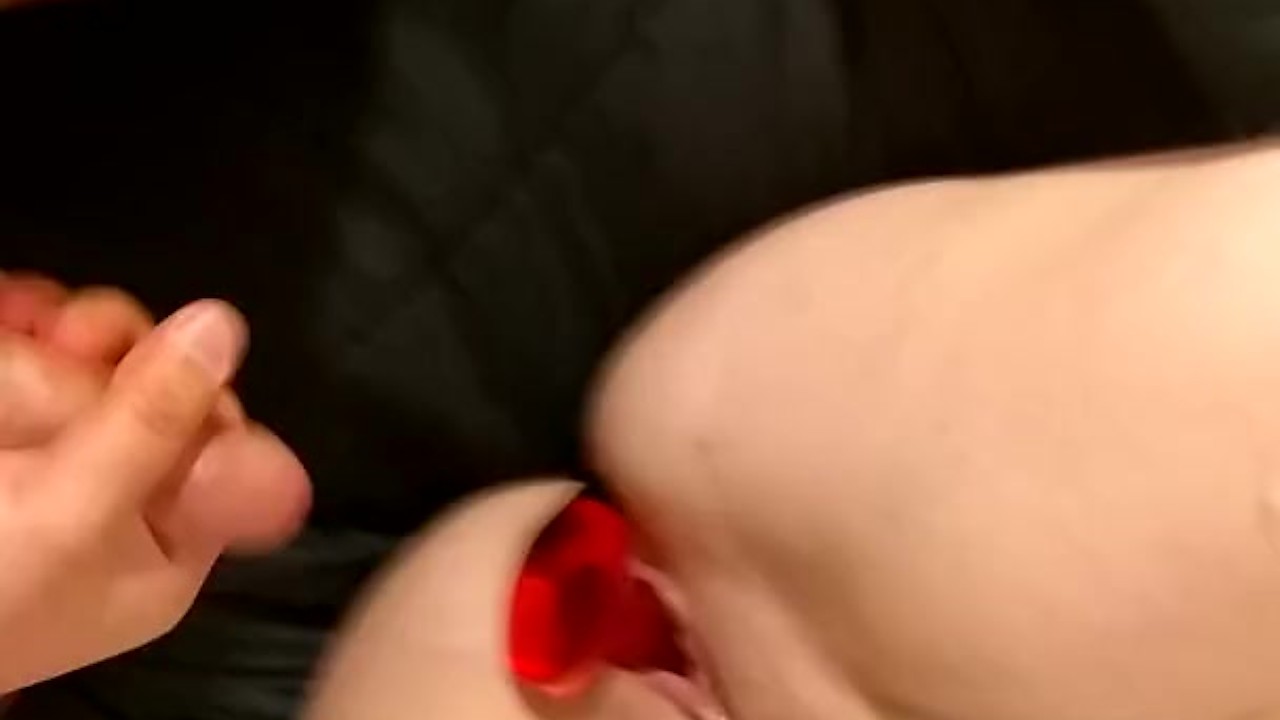 Little handcuffed whore gets fucked with butt plug in