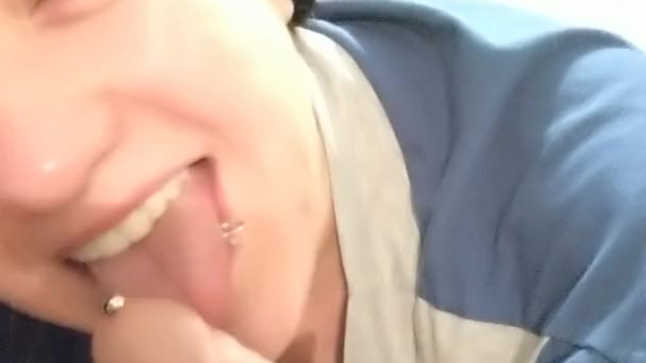 Sucking on a Prince Albert Hot WIFE BJ