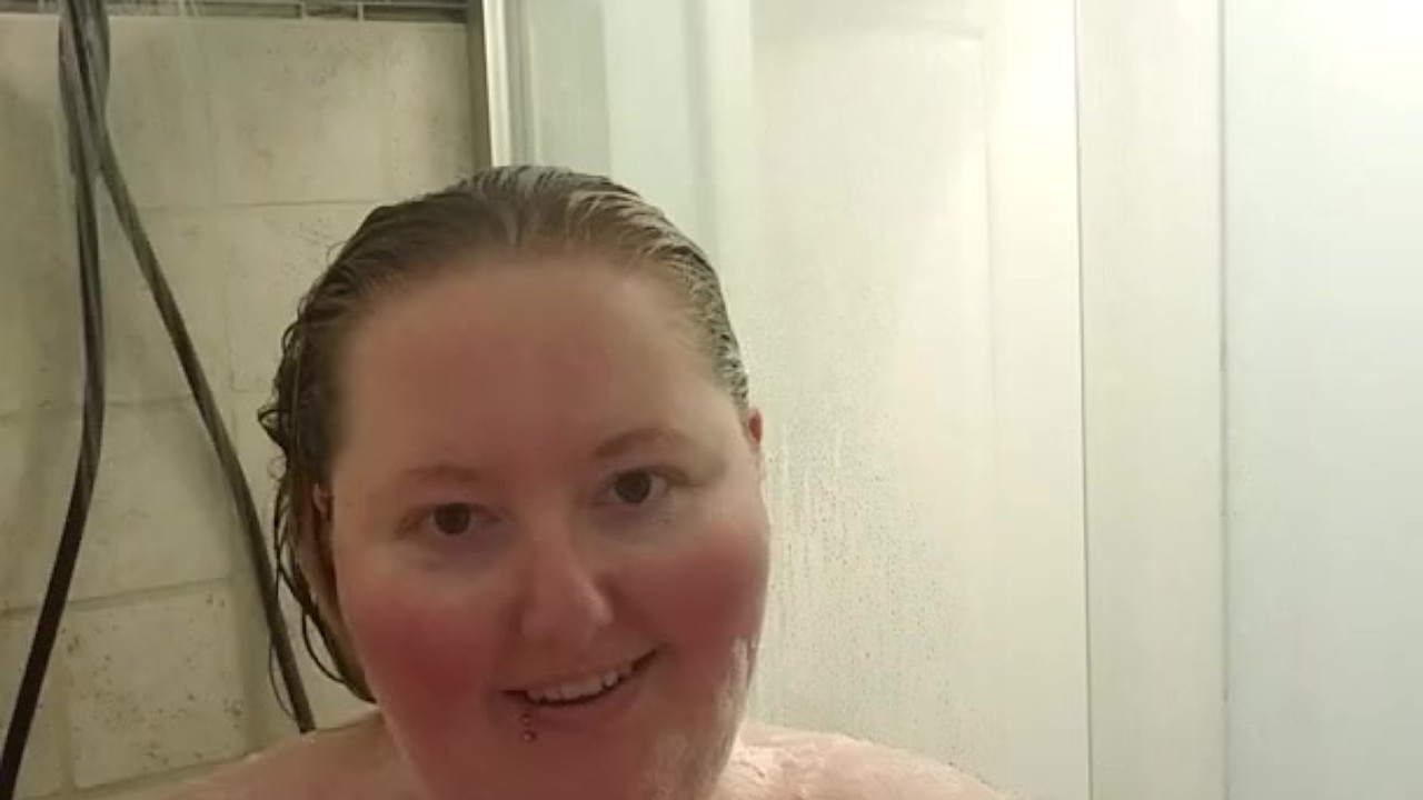 BBW MILF in the shower