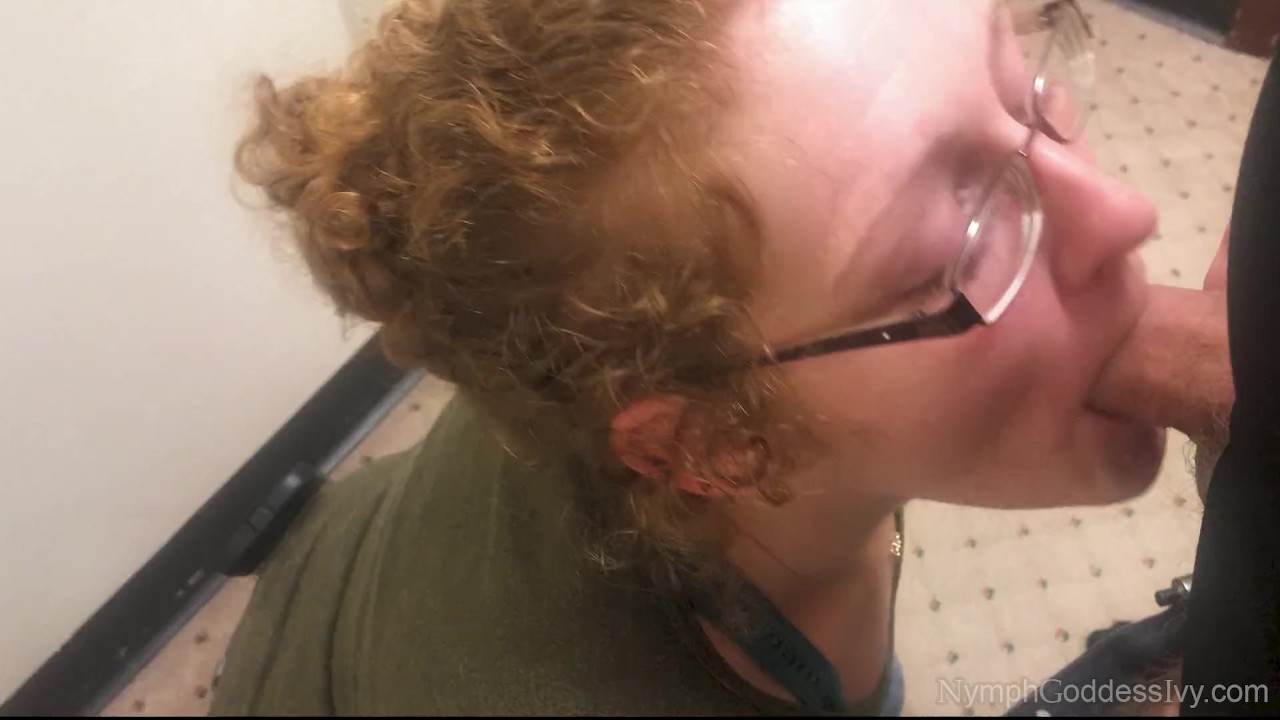 Redhead MILF Ivy Sucks Hubby off in a Public Changing Room CIM