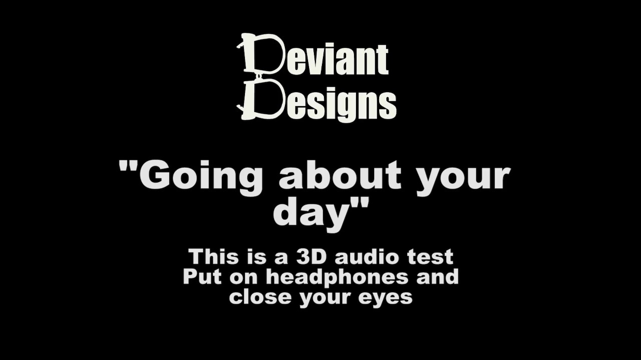Going about your day - - a femdom themed 3D audio (Binaural) test