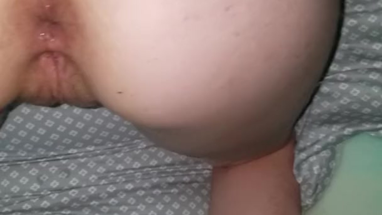 Fucking her tight asshole in pussy with my BBC gaping