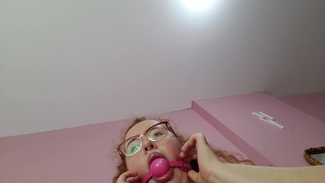 ball gag tease from bbw submissive fat piggy