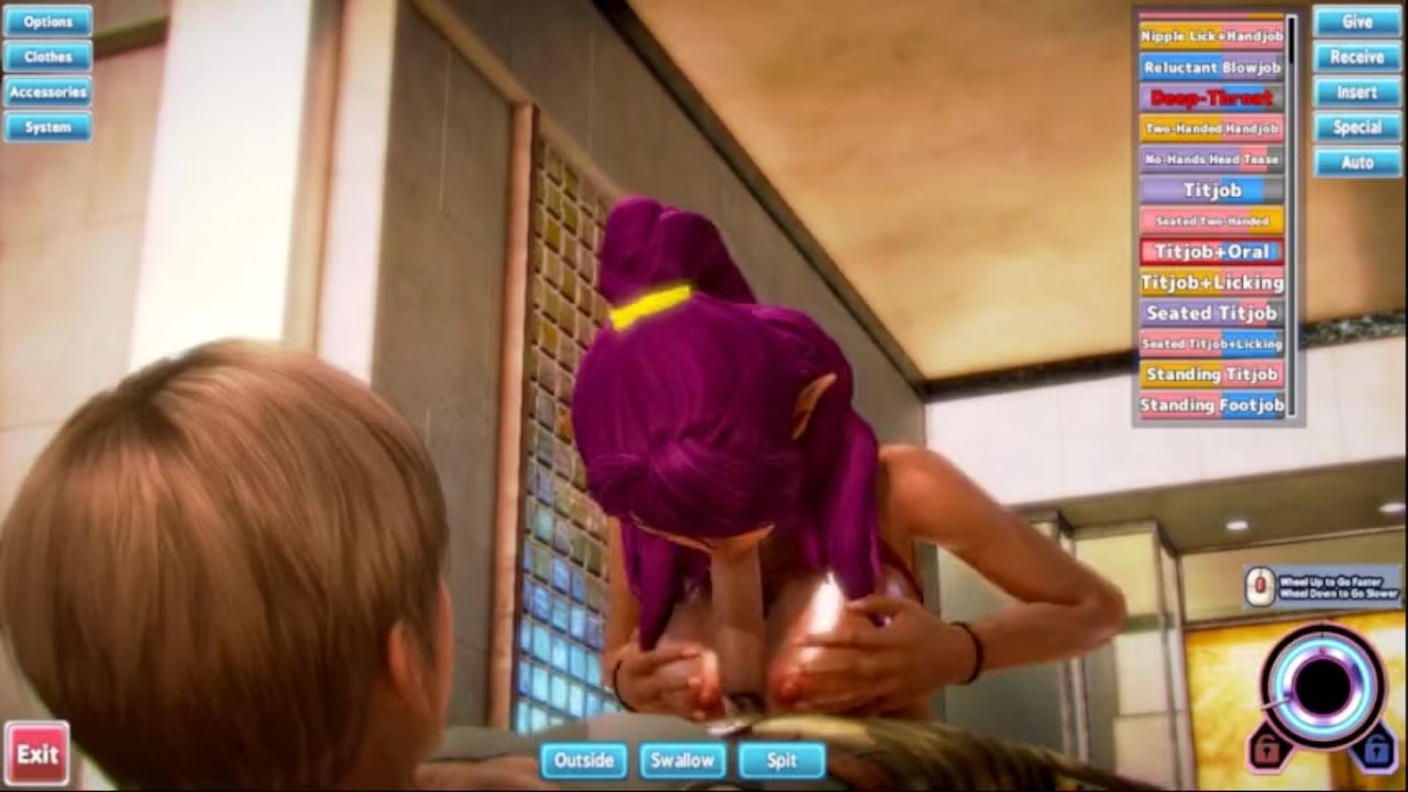 Cosplay di Shantae tettona a cui piace il cazzo