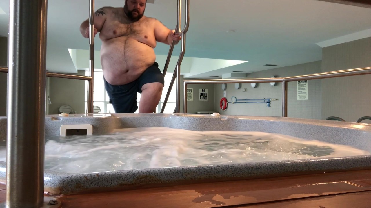 Naughty public soak in the pool and hot tub, to celebrate 2 million views!