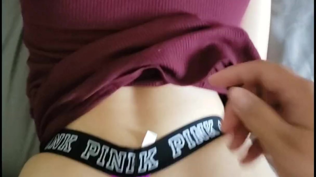 Victoria Secret PINK thong pulled to the side and fucked in my dress