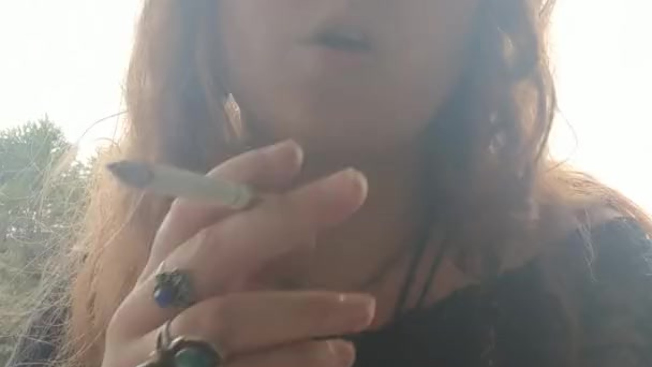 Smoking Fetish smoking a cigarette