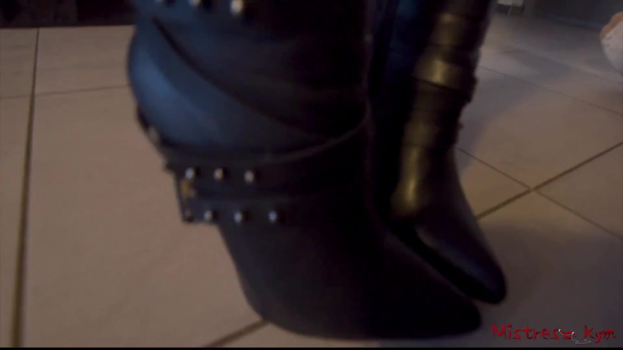 mistress boots with high heels (pov) - hot mistress kym