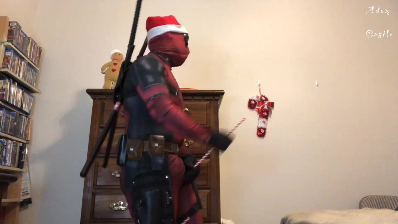 Deadpool Humps &amp; Whacks Off X-mas Tree &amp; Other Decorations