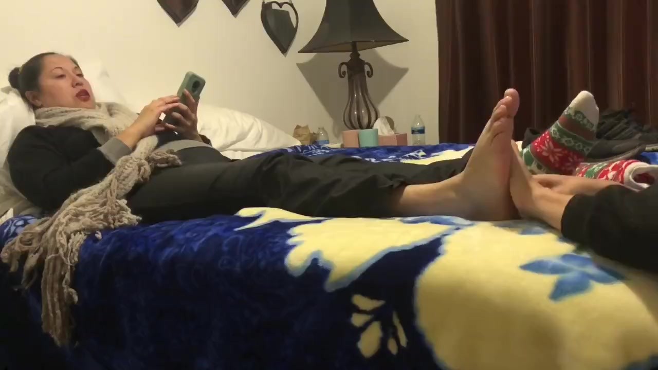 Can I massage your beautiful feet -foot fetish -sock fetish femdom