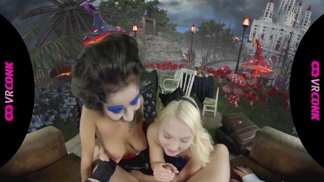 VRConk Hot Threesome With Alice In Wonderland VR Best Porn