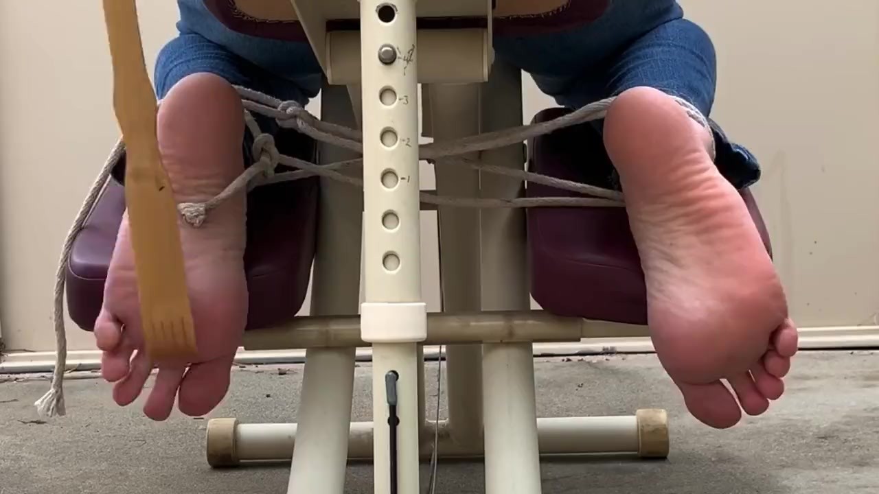 Massage chair feet tickling- torture