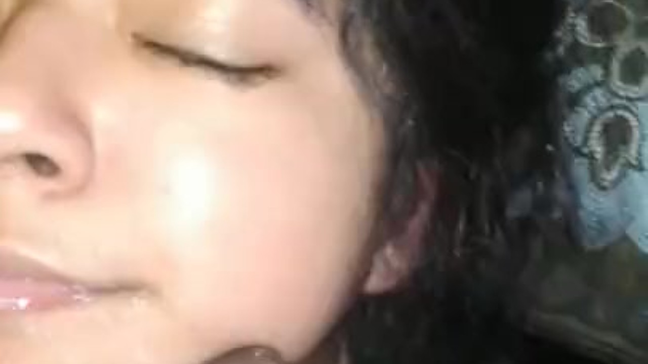 Latina girlfriend face fucked and gags on my dick *huge cum shot facial*