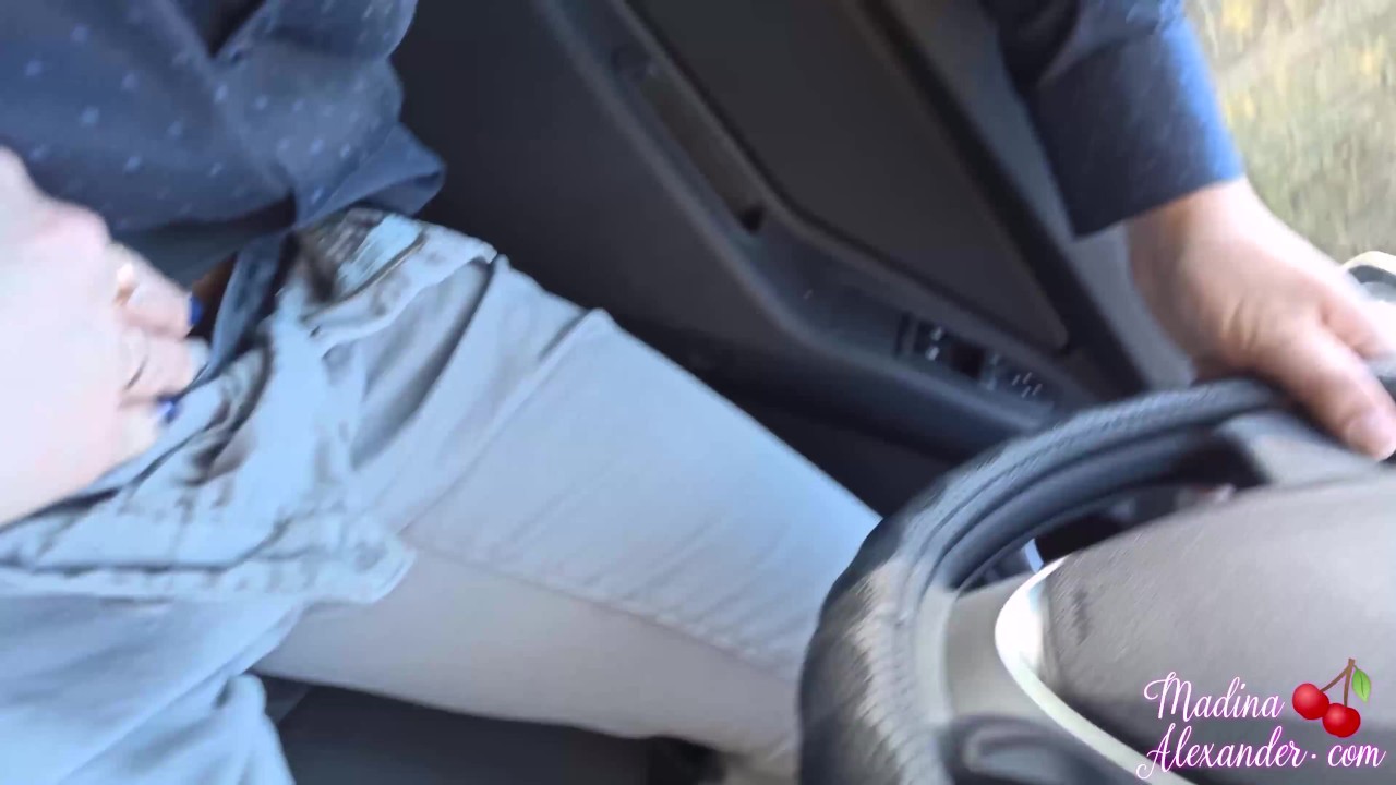 Slut Fingering Through Hole in Pantyhose and Sex in the Car