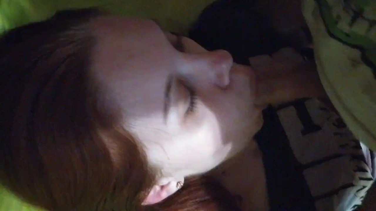 Russian redhead girl mouthfucked all the way to her throat