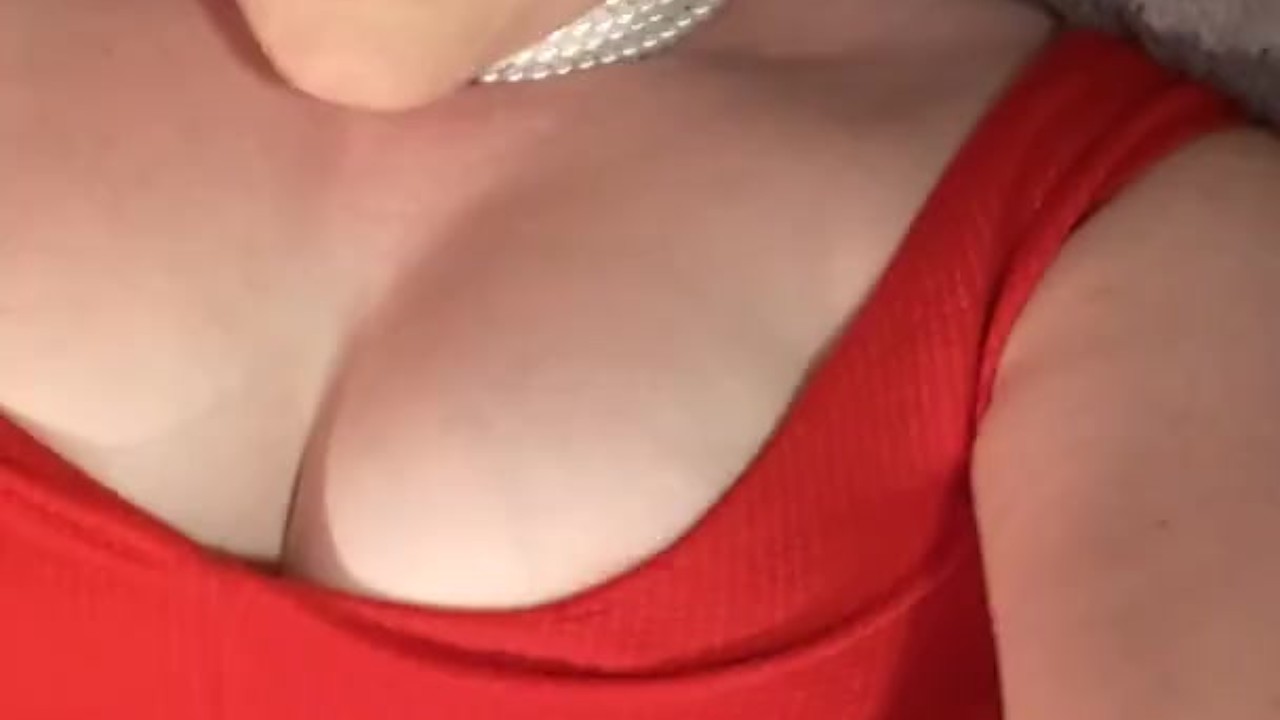 Blonde TEEN STEPDAUGHTER teases &amp; begs DADDY tight red dress SELFIE JOI