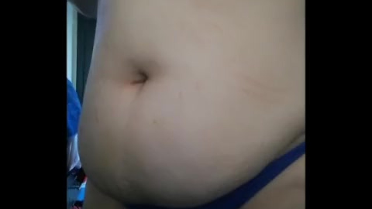 Bbw playing with huge belly