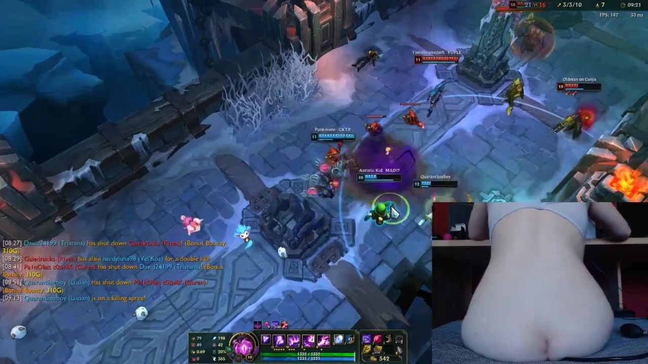 Anal for every death (inflatable plug) I almost cried League of Legend #7 Luna