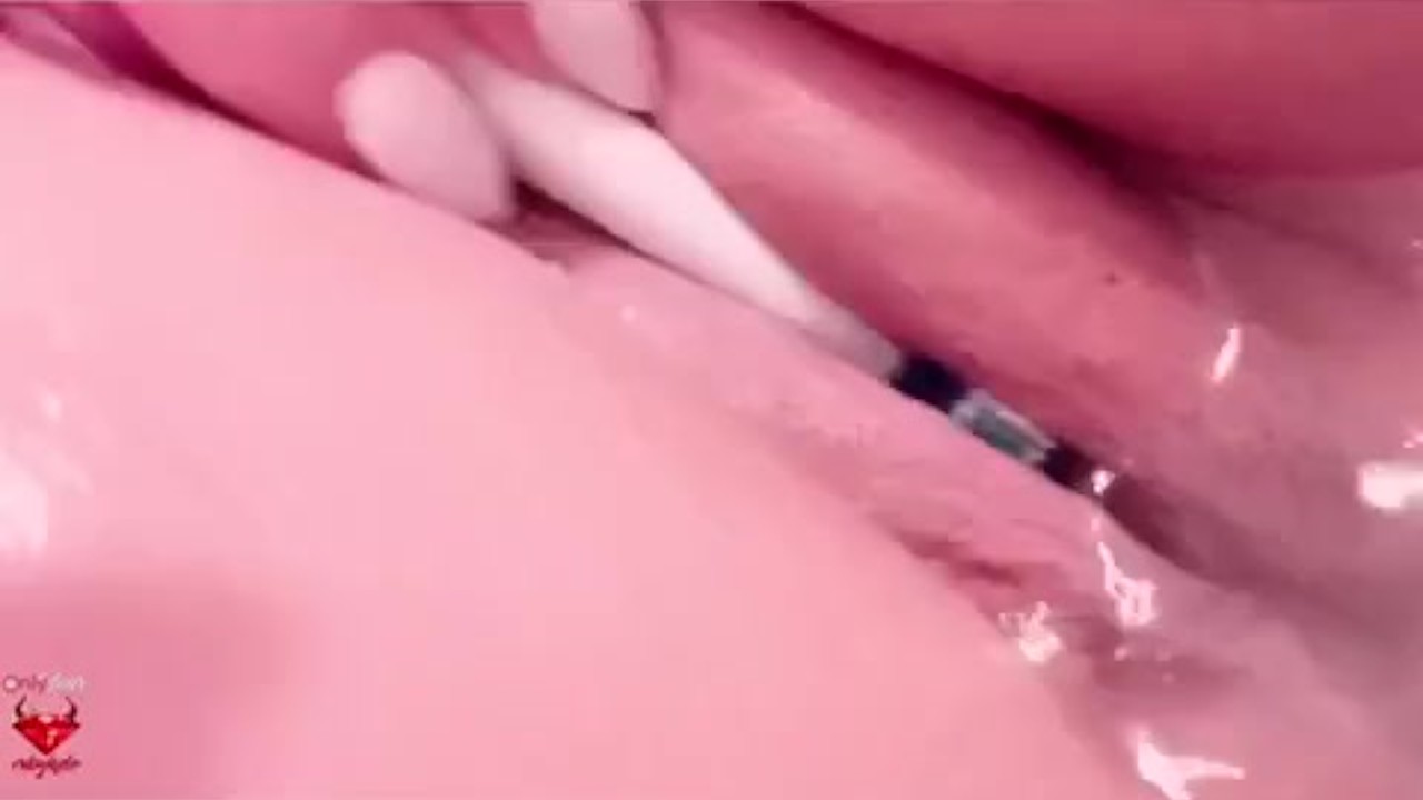 Using my sonic toothbrush to vibrate my pretty pussy to multiple orgasms