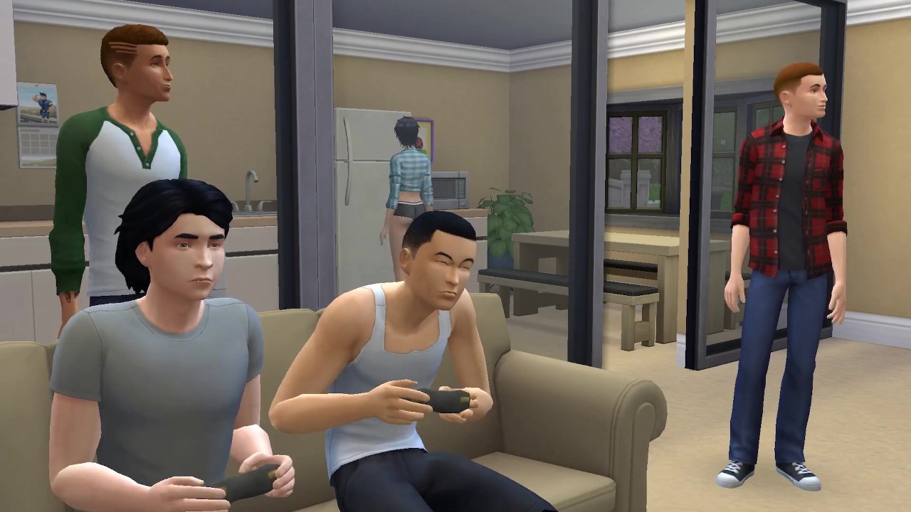 DDSims - MILF has Sex with Stepson and his Friends - Sims 4