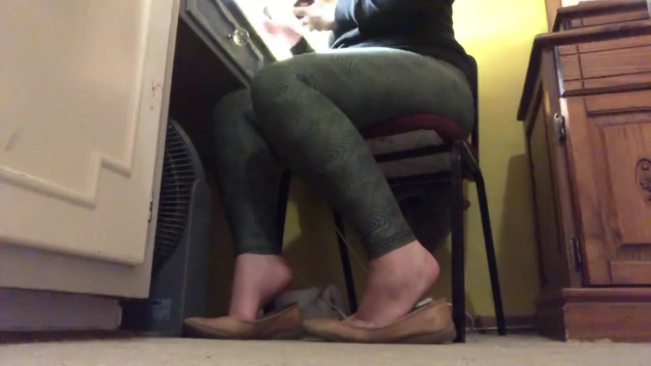candid shoeplay in flats