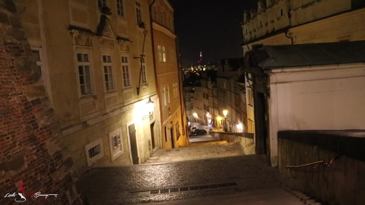 Walking in Prague at Night