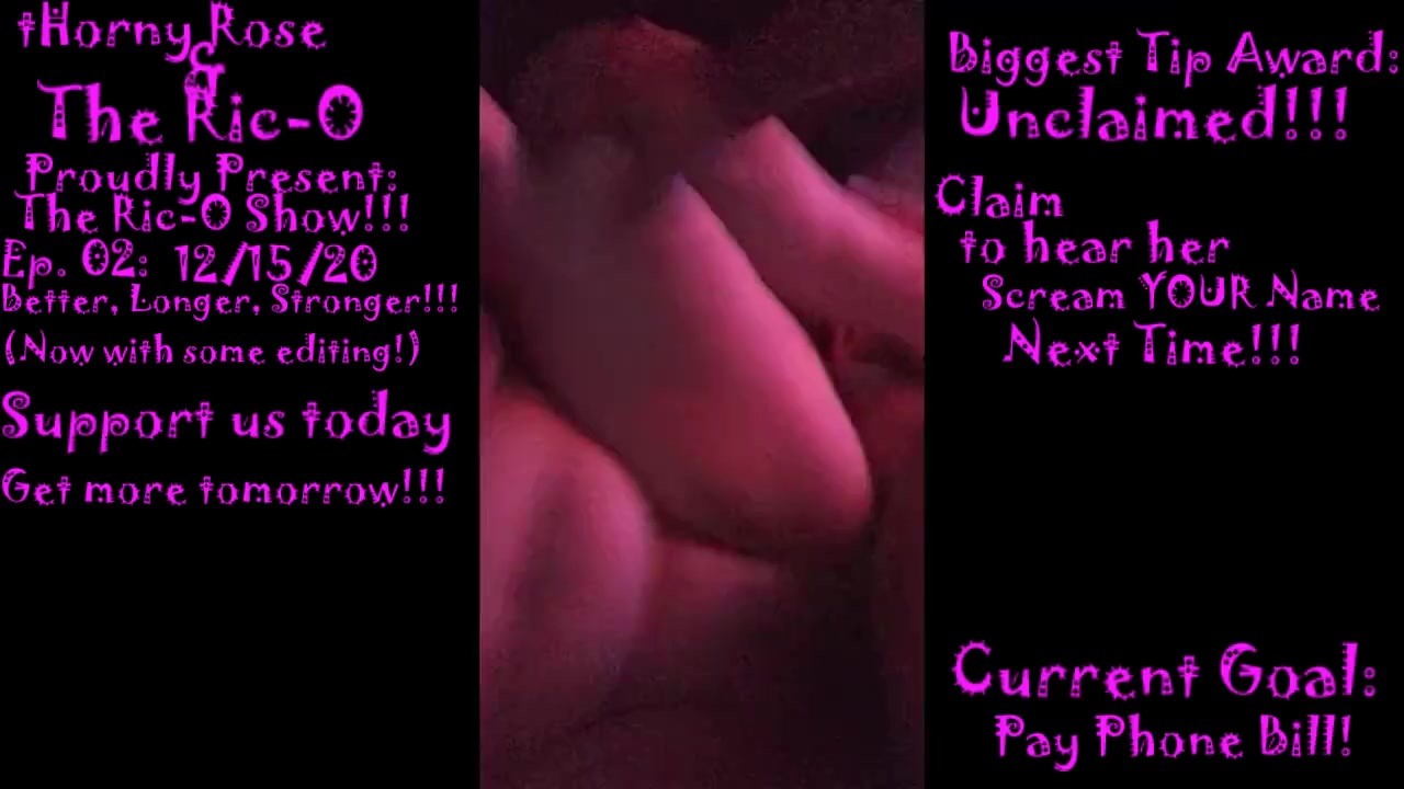 12/15/2020 tHorny Rose &amp; The Rico 2nd Homemade Amateur Movie Huge Cumshot Load BBW Hotwife Big Tits