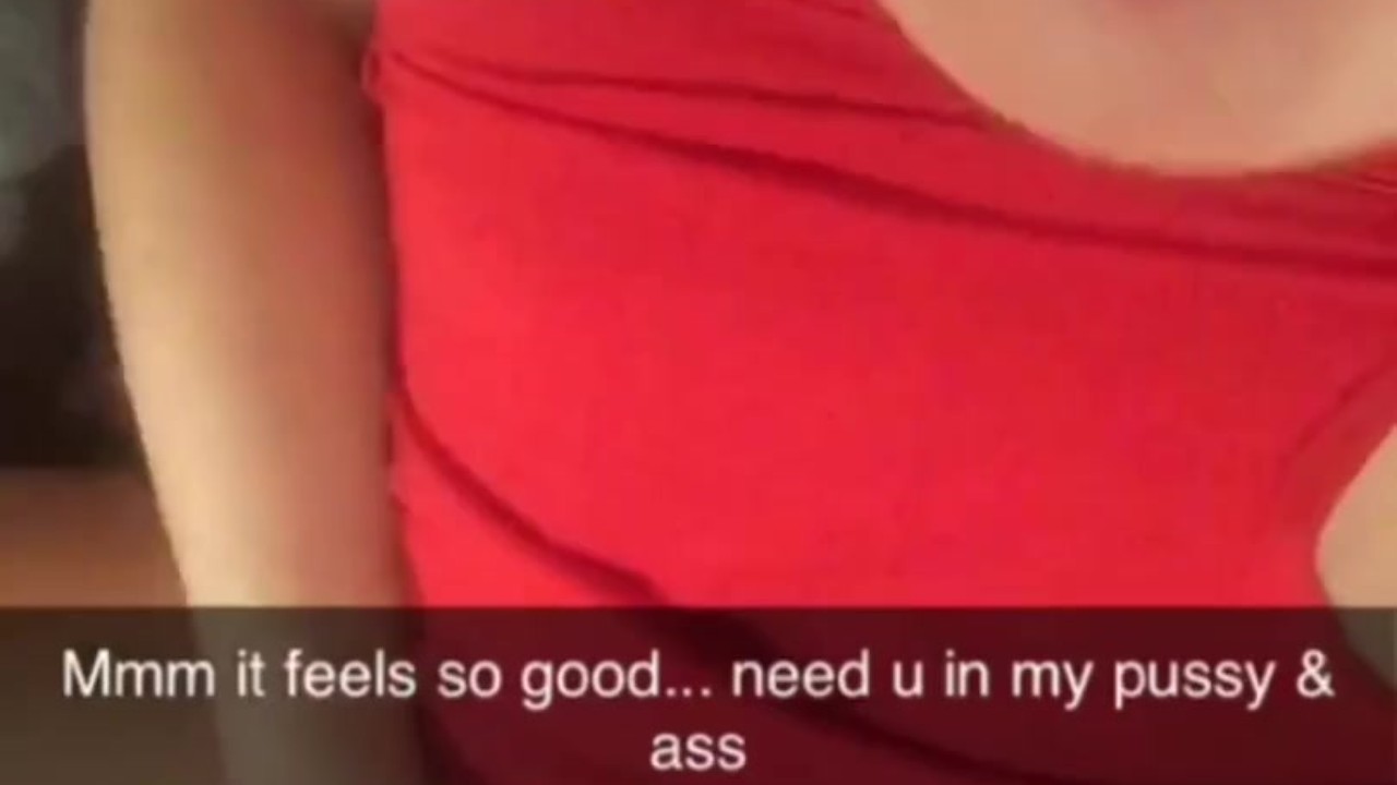 Fucking my pussy and asshole on Snapchat for my stepbro