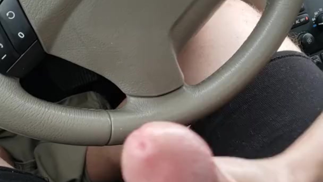 Car handjob. Cumshot hits the steering wheel. Why not?