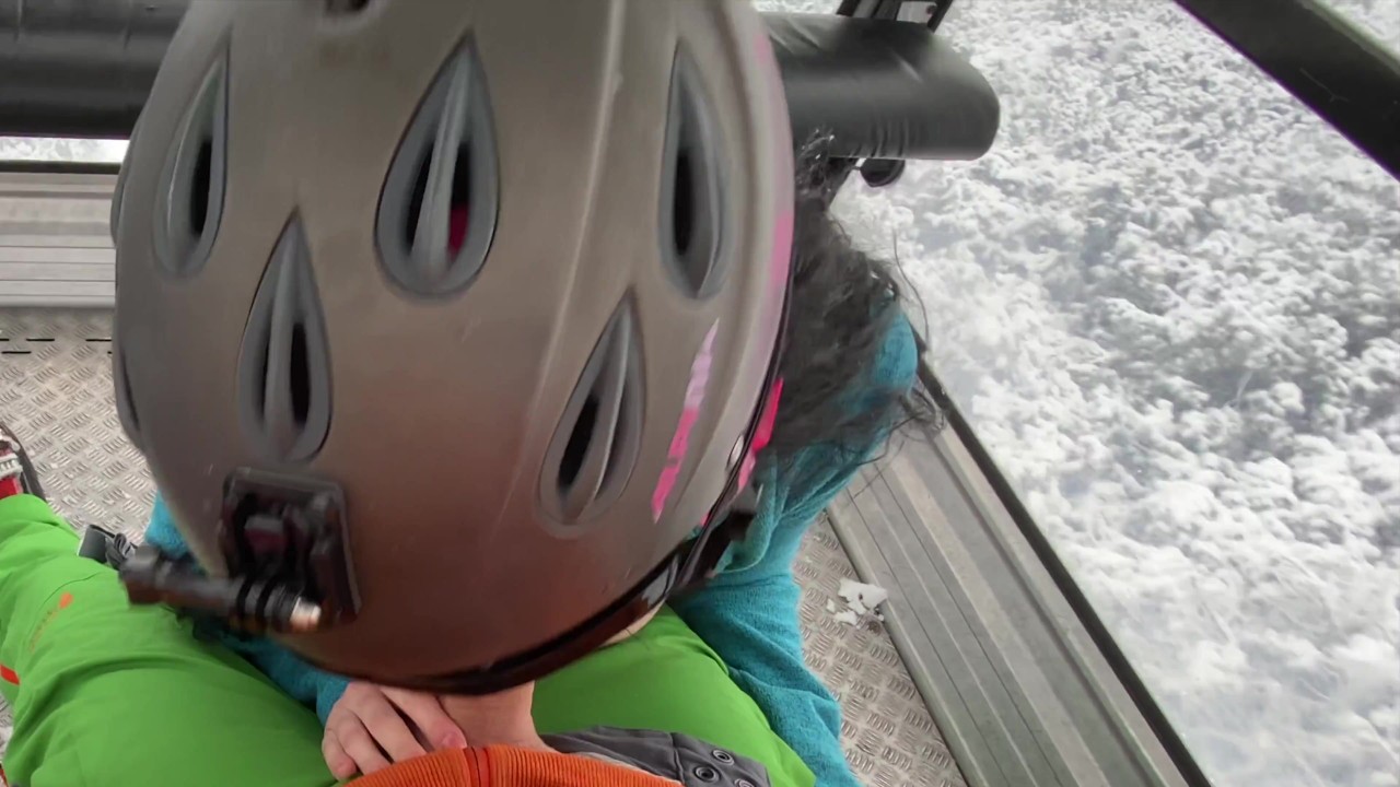 Great Risky Fun On A Cable Car - ski lift - Public Blowjob (people watched ) - Tonny and Mia