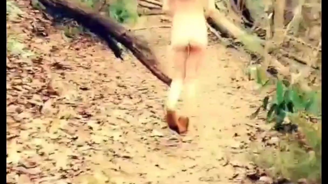 Petite hiking fully naked through Public Waterfall Trail (Full Version)