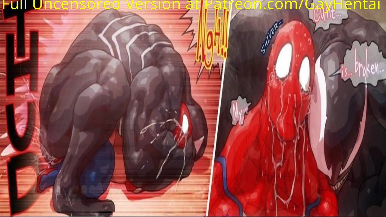 Spiderman Cum Inflation - Spiderman X Venom Belly inflation Hentai