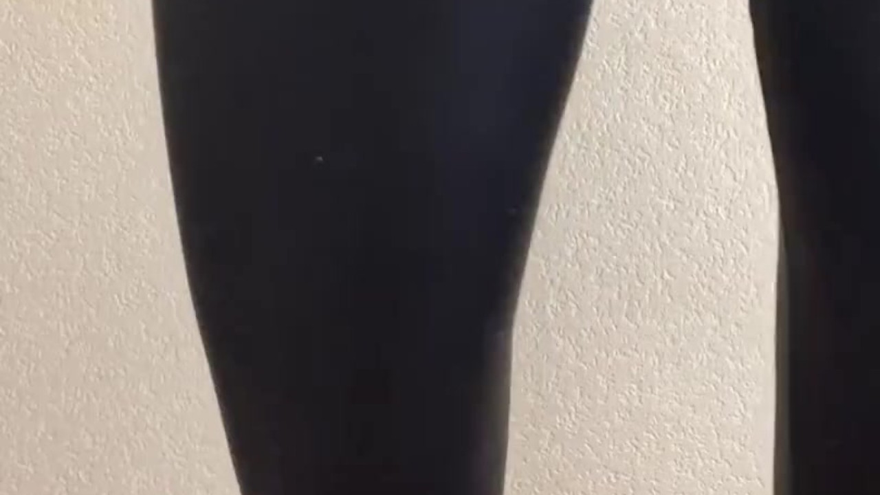 Sexy ass in black leggings