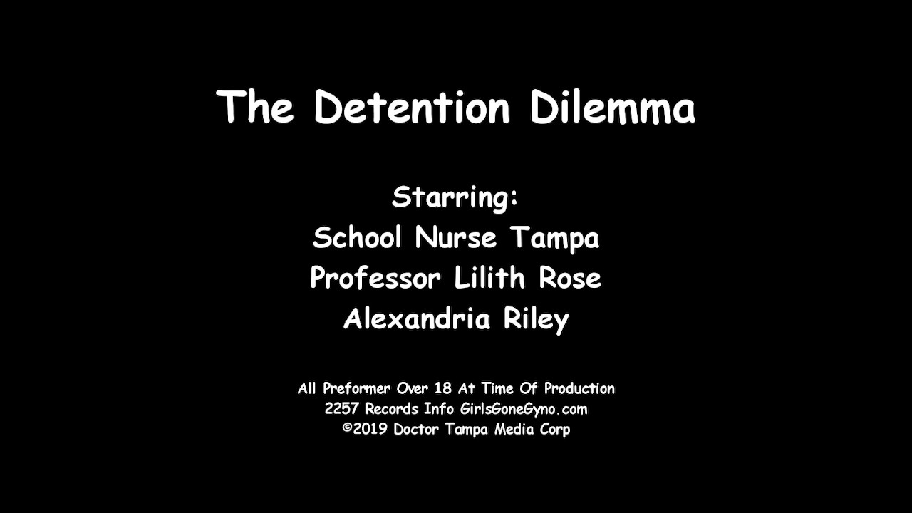 Alexandria Riley Plays Sick To Skip Detention But Lilith Rose Take Her To School Nurse GirlsGoneGyno