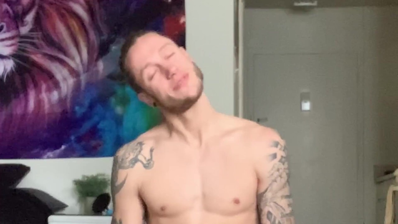 Try New CUM YOGA With Huge Straight White Cock!