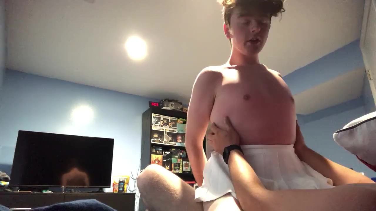 Twink in skirt gets pounded (only fans thustin69)