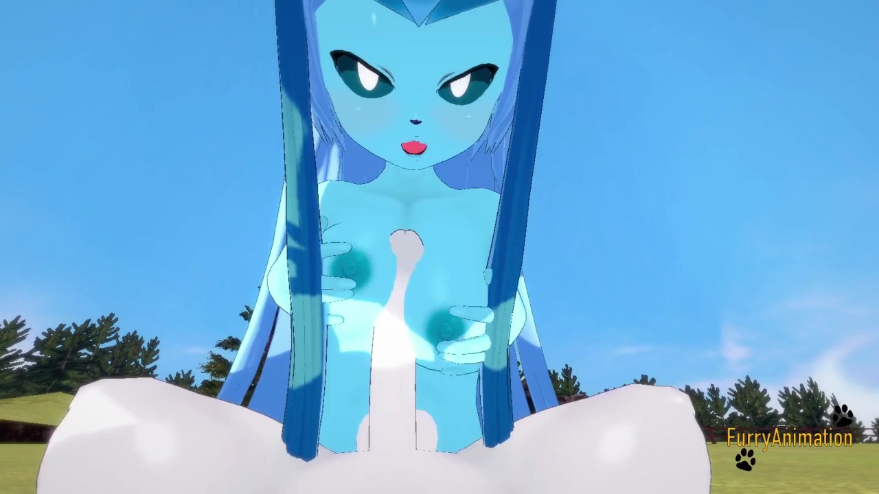 Pokemon Hentai Furry - POV Glaceon boobjob and fucked by Cinderace