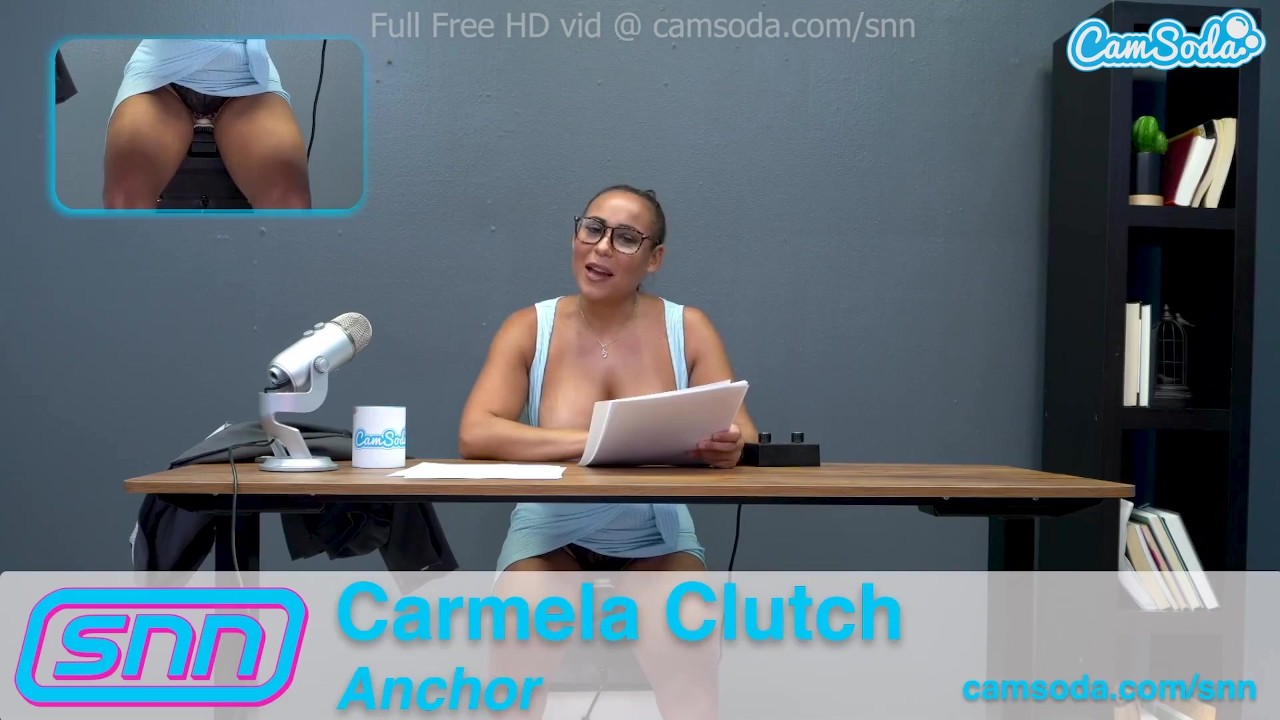 SNN Anchor Carmela Clutch Masturbates while giving the news