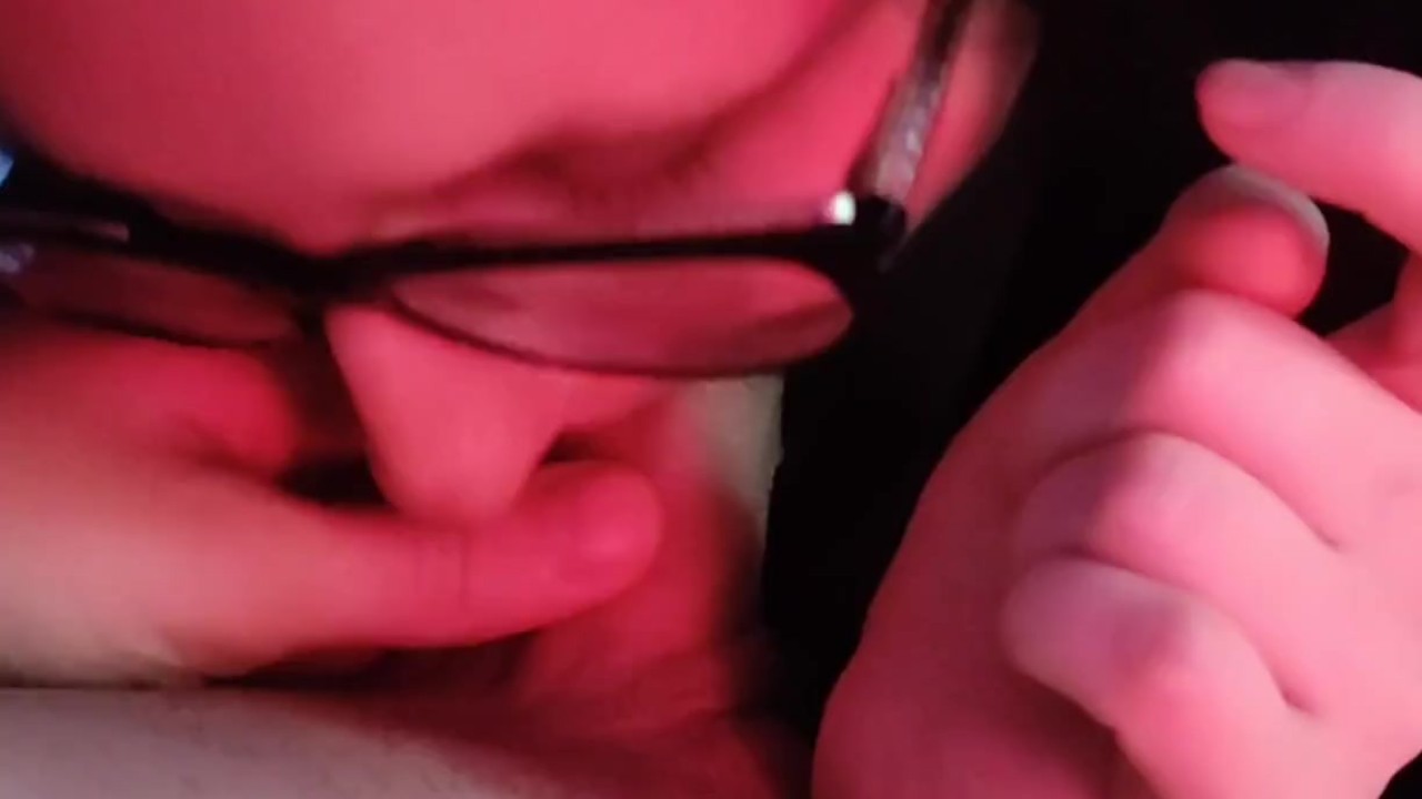 Wife sucks off my dick with relish and I cum in her mouth
