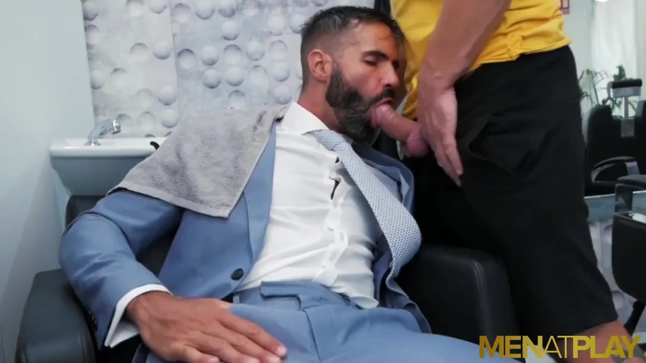 Businessman Spreads Legs For Anal Fuck