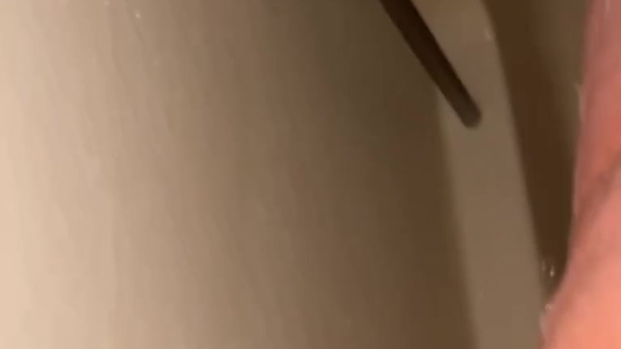 Chubs Jerking off uncut dick in the shower