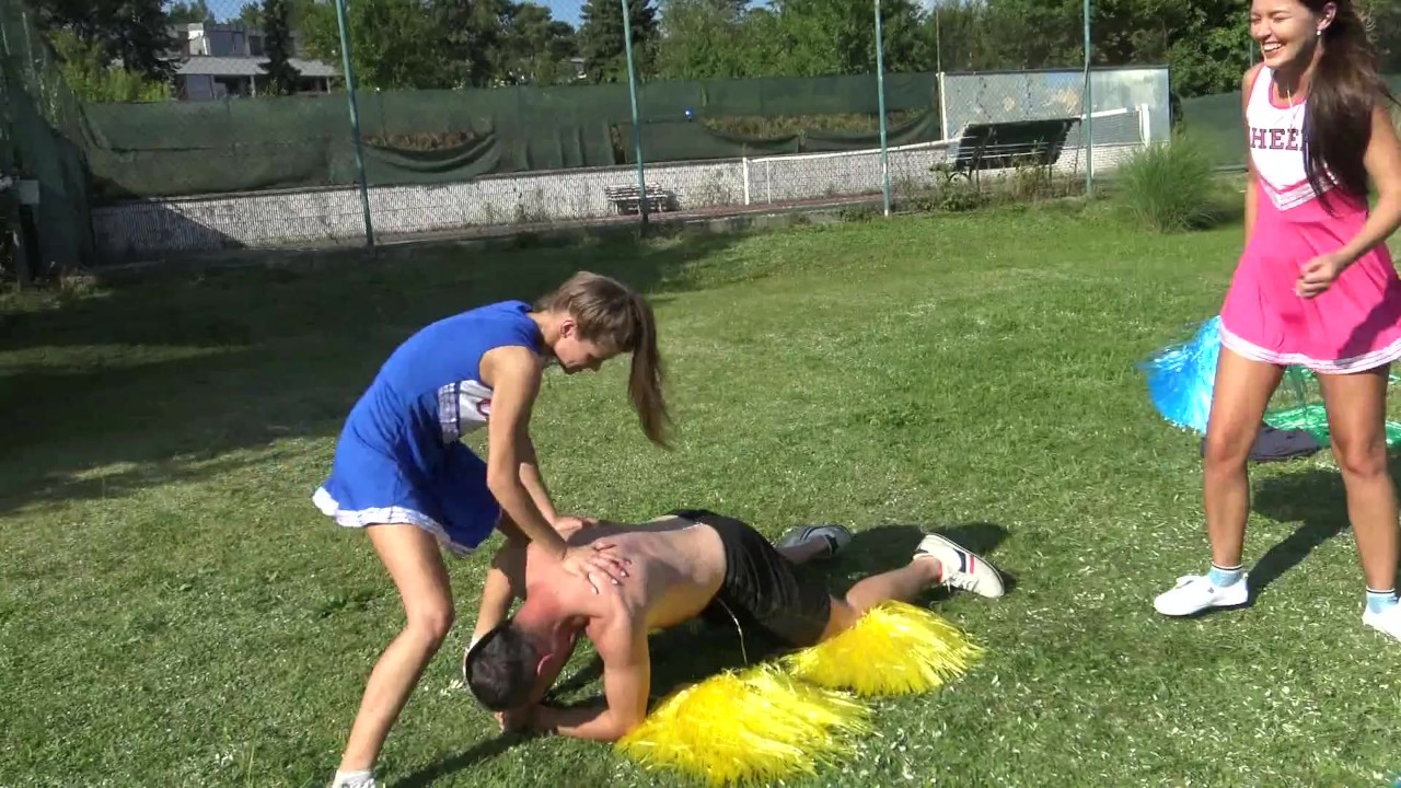 femdom teens enjoy kick their trainer
