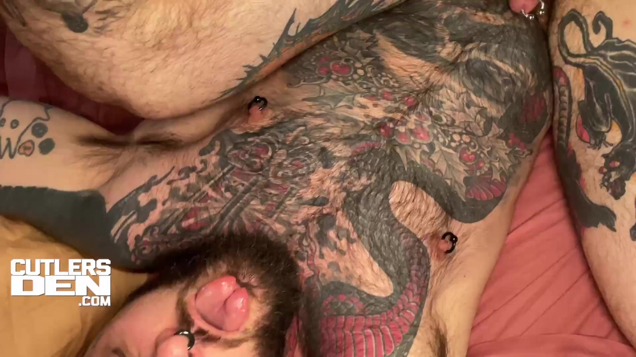 Bareback Hardcore Ass Wrecking with Tatted Power Bottom Teddy Bryce on Cutler’s Den