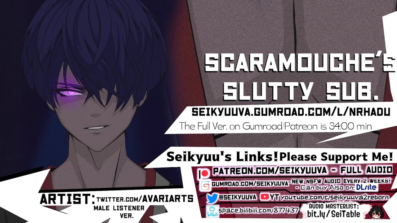 GENSHIN IMPACT - Scaramouche&apos;s SLUTTY Subordinate! Male LISTENER! Art: @Avariarts