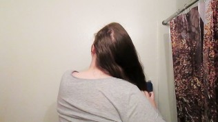 Hair Journal: Combing Long Curly Strawberry Blonde Hair – Week 9 (ASMR)